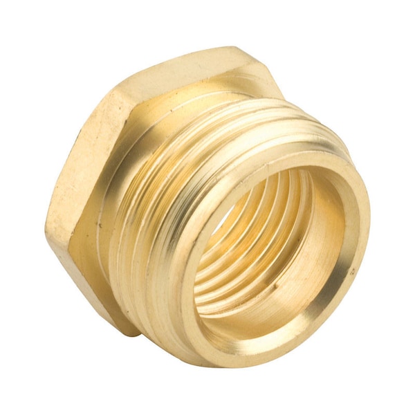 Gilmour Gilmour 3/4 & 1/2 in. Brass Threaded Male/Female Hose Connector 807054-1002 - main